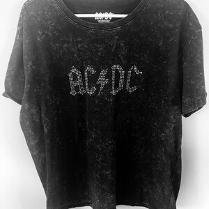 Hybrid Apparel Black AC/DC Graphic Tee‎ women’s XL